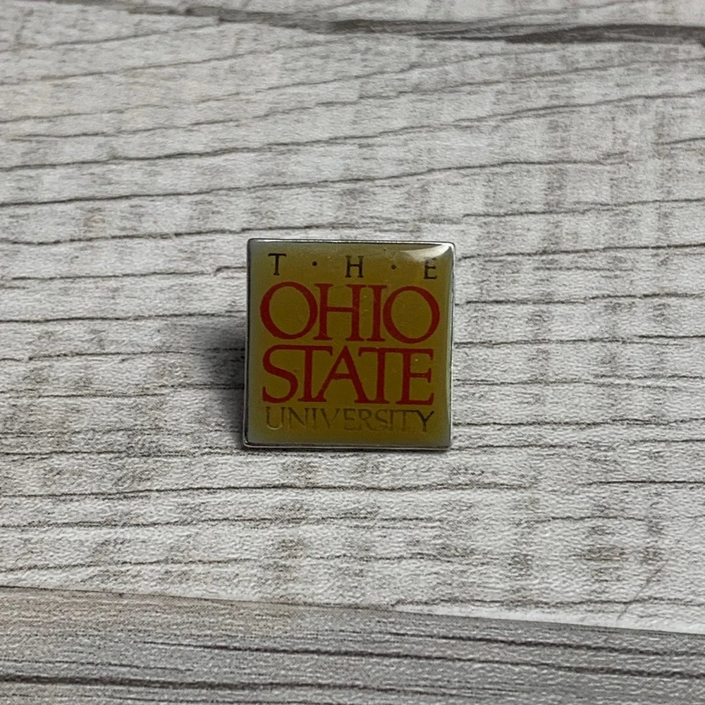 The Ohio State University Lapel Pin Vintage Buckeyes Collegiate Enamel Square